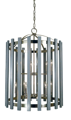 Framburg - 5128 PN - 12 Light Foyer Chandelier - Arcadia - Polished Nickel