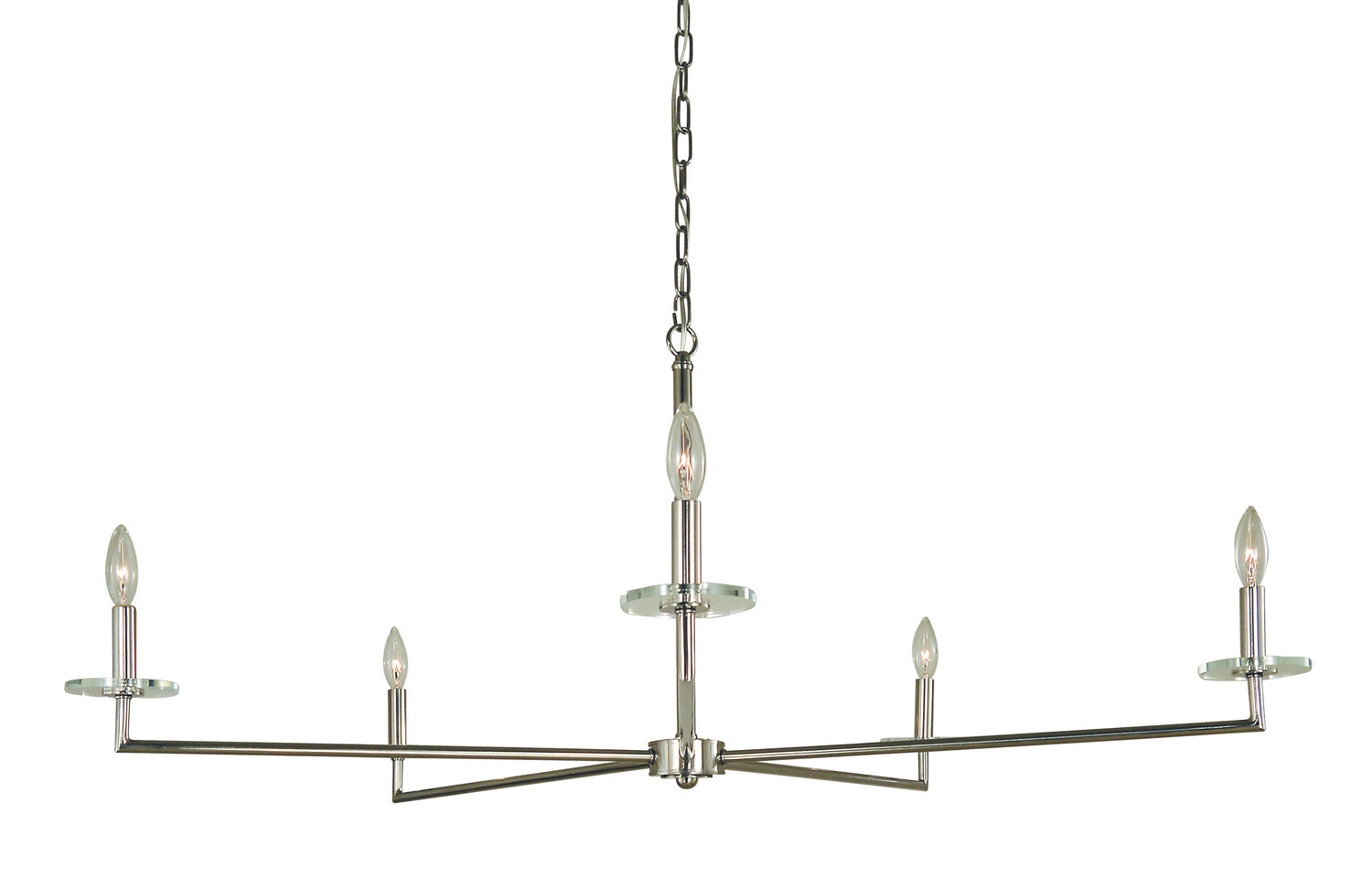 Framburg - 5450 MBLACK - Five Light Chandelier - Muse - Matte Black