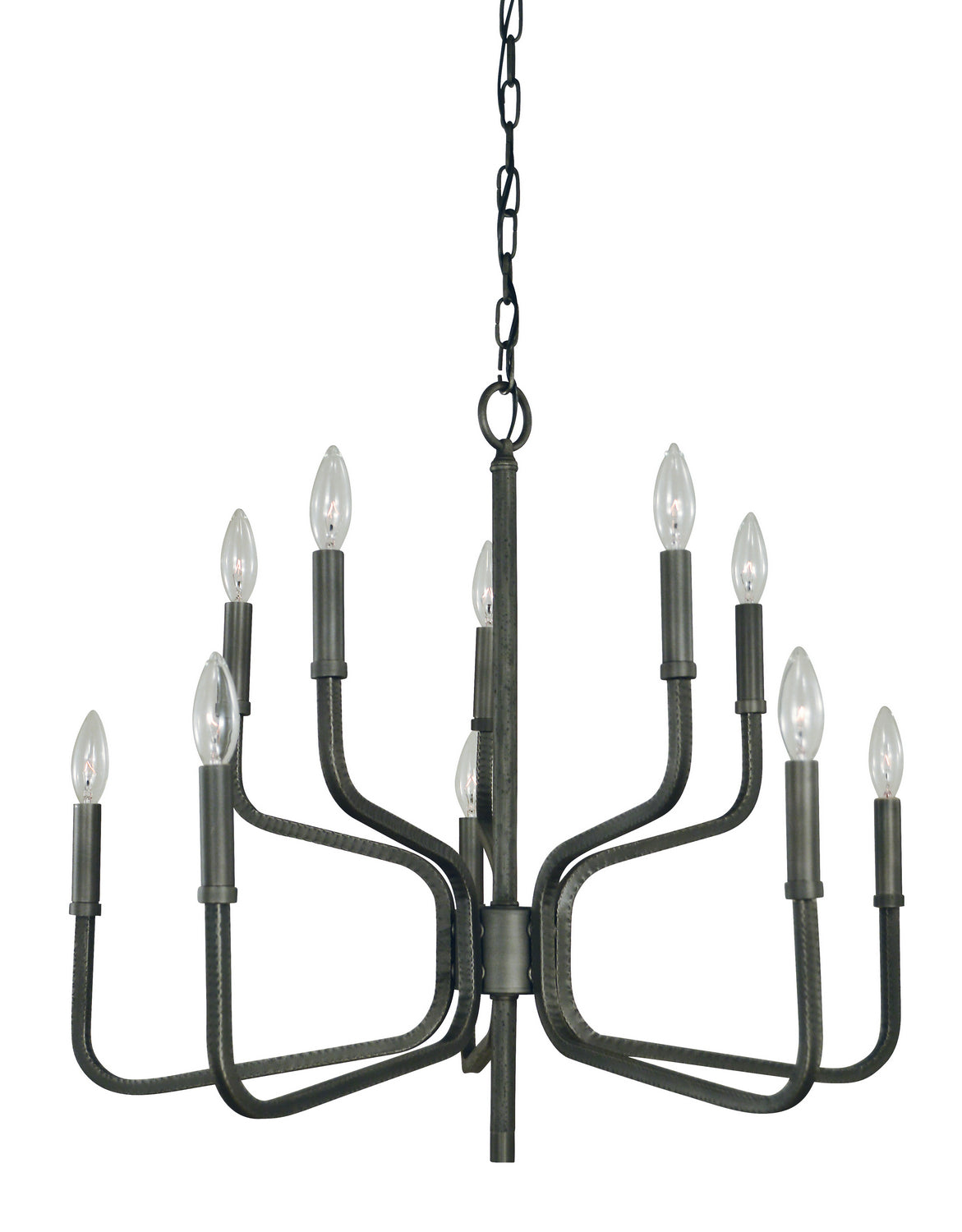 Framburg - 5480 IRON - Ten Light Chandelier - Heidleberg - Iron