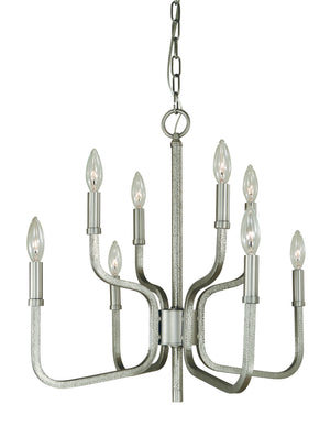 Framburg - 5488 SP - Eight Light Chandelier - Heidleberg - Satin Pewter