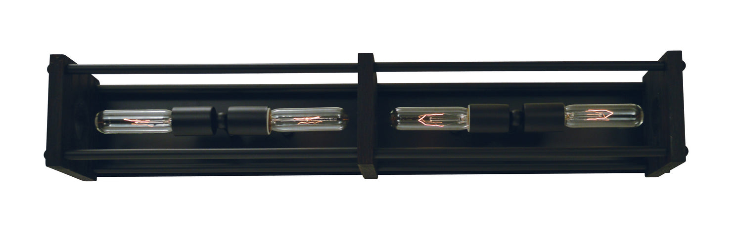 Framburg - 5534 MBLACK - Four Light Wall Sconce - Industria - Matte Black