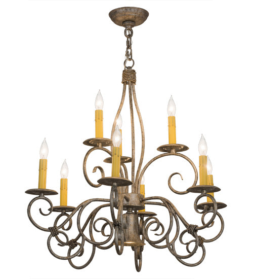 Meyda Tiffany - 165963 - Ten Light Chandelier - Grace - Corinth