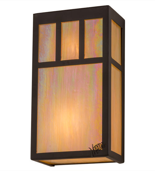 Meyda Tiffany - 168885 - Two Light Wall Sconce - Hyde Park - Oil Rubbed Bronze