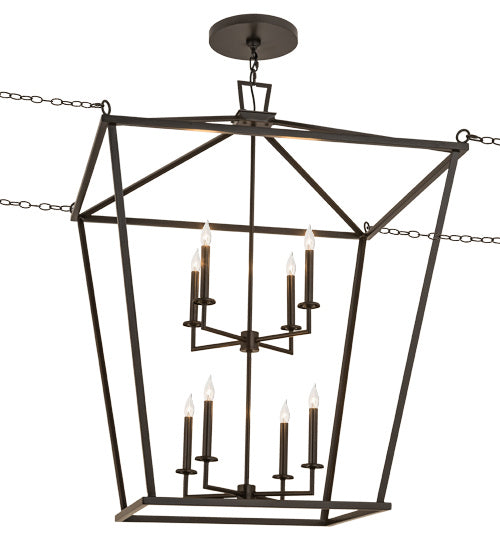 Meyda Tiffany - 168937 - Eight Light Pendant - Kitzi - Timeless Bronze