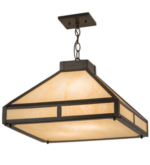 Meyda Tiffany - 169071 - Two Light Pendant - Whitewing - Timeless Bronze