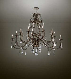 Meyda Tiffany - 169173 - 16 Light Chandelier - French Elegance - Antique Silver