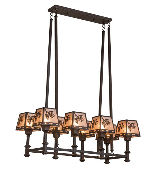 Meyda Tiffany - 170354 - Eight Light Chandelier - Balsam Pine - Cafe Noir