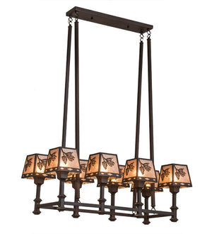 Meyda Tiffany - 170354 - Eight Light Chandelier - Balsam Pine - Cafe Noir