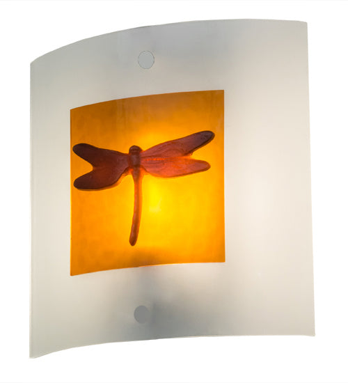 Meyda Tiffany - 170865 - Shade - Metro Fusion - Clear/Amber/Amber Dragonfly