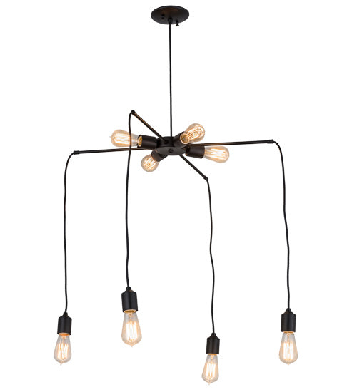 Meyda Tiffany - 170890 - Eight Light Chandelier - Alva - Black