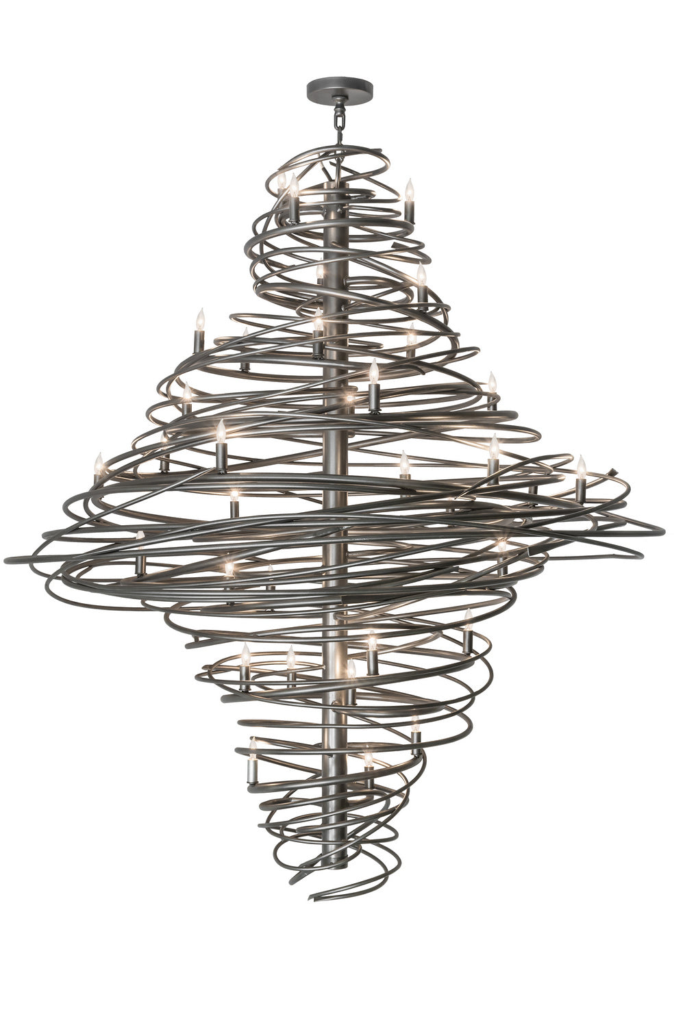 Meyda Tiffany - 172410 - 36 Light Chandelier - Cyclone - Pewter