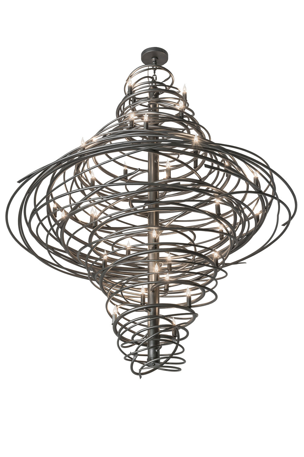 Meyda Tiffany - 172410 - 36 Light Chandelier - Cyclone - Pewter