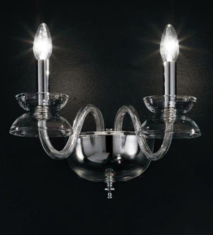 Meyda Tiffany - 174420 - Two Light Wall Sconce - Marin - Chrome,Crystal