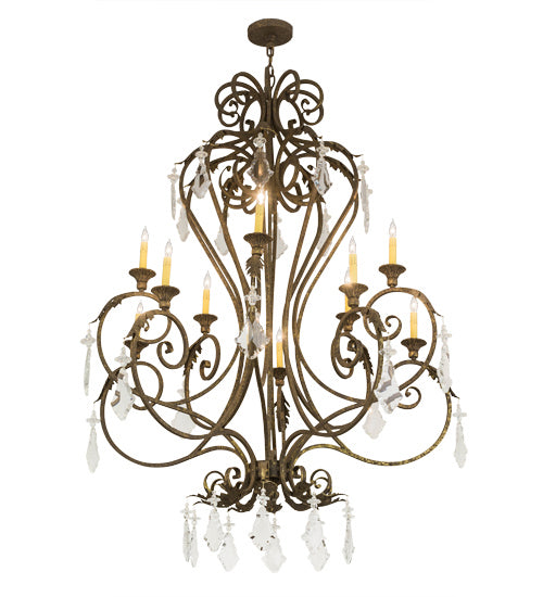 Meyda Tiffany - 179688 - Ten Light Chandelier - Josephine - Pompeii Gold