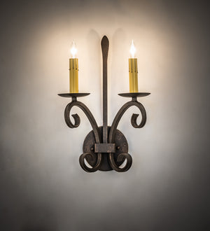 Meyda Tiffany - 180721 - Two Light Wall Sconce - Valetta - Gilded Tobacco