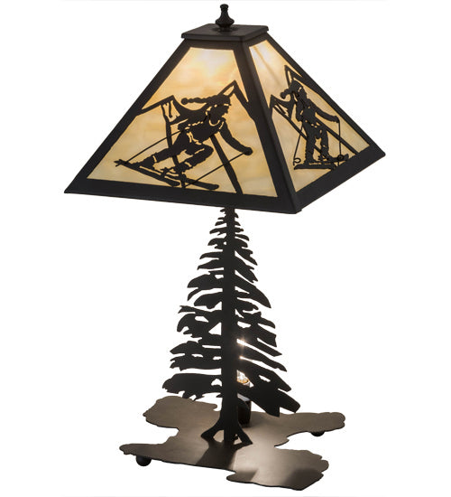 Meyda Tiffany - 181467 - Two Light Table Lamp - Alpine - Oil Rubbed Bronze