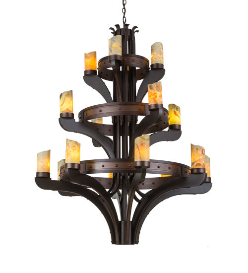 Meyda Tiffany - 183607 - 17 Light Chandelier - Castilla - Mahogany Bronze