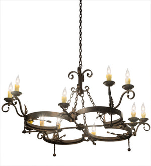 Meyda Tiffany - 183798 - 12 Light Chandelier - Andorra - Gilded Tobacco