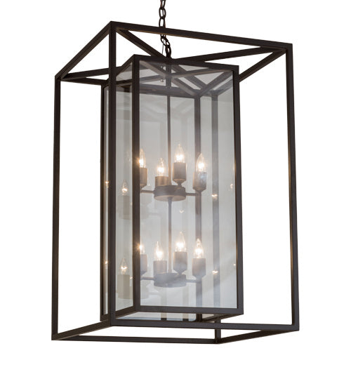 Meyda Tiffany - 185037 - Eight Light Pendant - Kitzi Box - Oil Rubbed Bronze