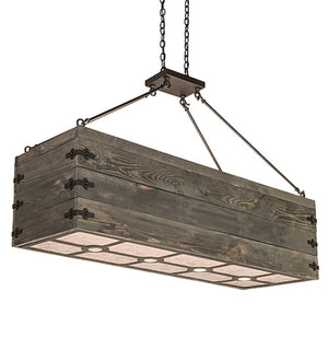 Meyda Tiffany - 188631 - 12 Light Oblong Pendant - Reclamare - Oil Rubbed Bronze