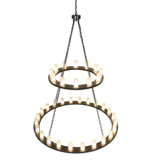 Meyda Tiffany - 190595 - LED Chandelier - Loxley - Timeless Bronze