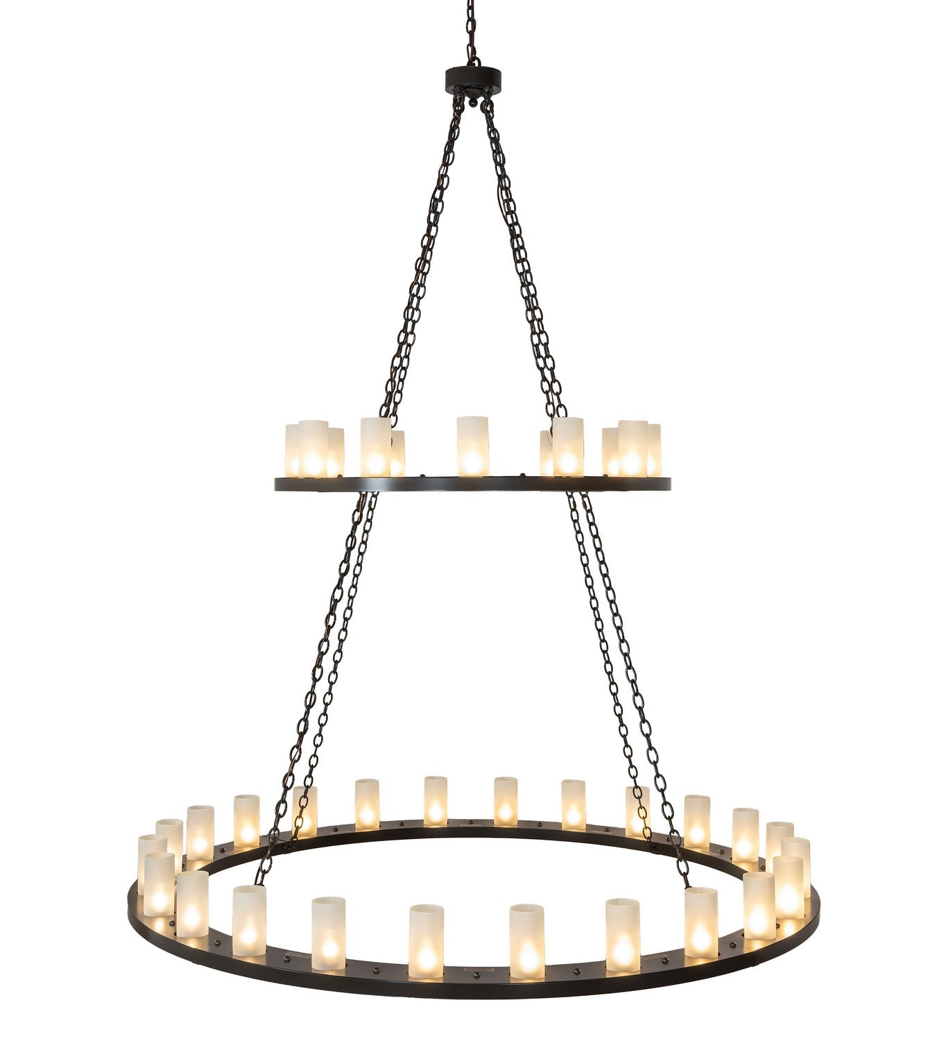 Meyda Tiffany - 190595 - LED Chandelier - Loxley - Timeless Bronze