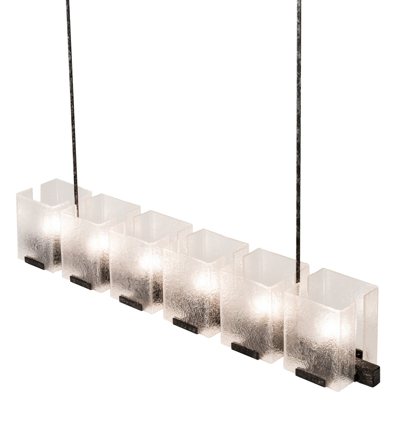 Meyda Tiffany - 190616 - Six Light Chandelier - Ice Cube - Smoke