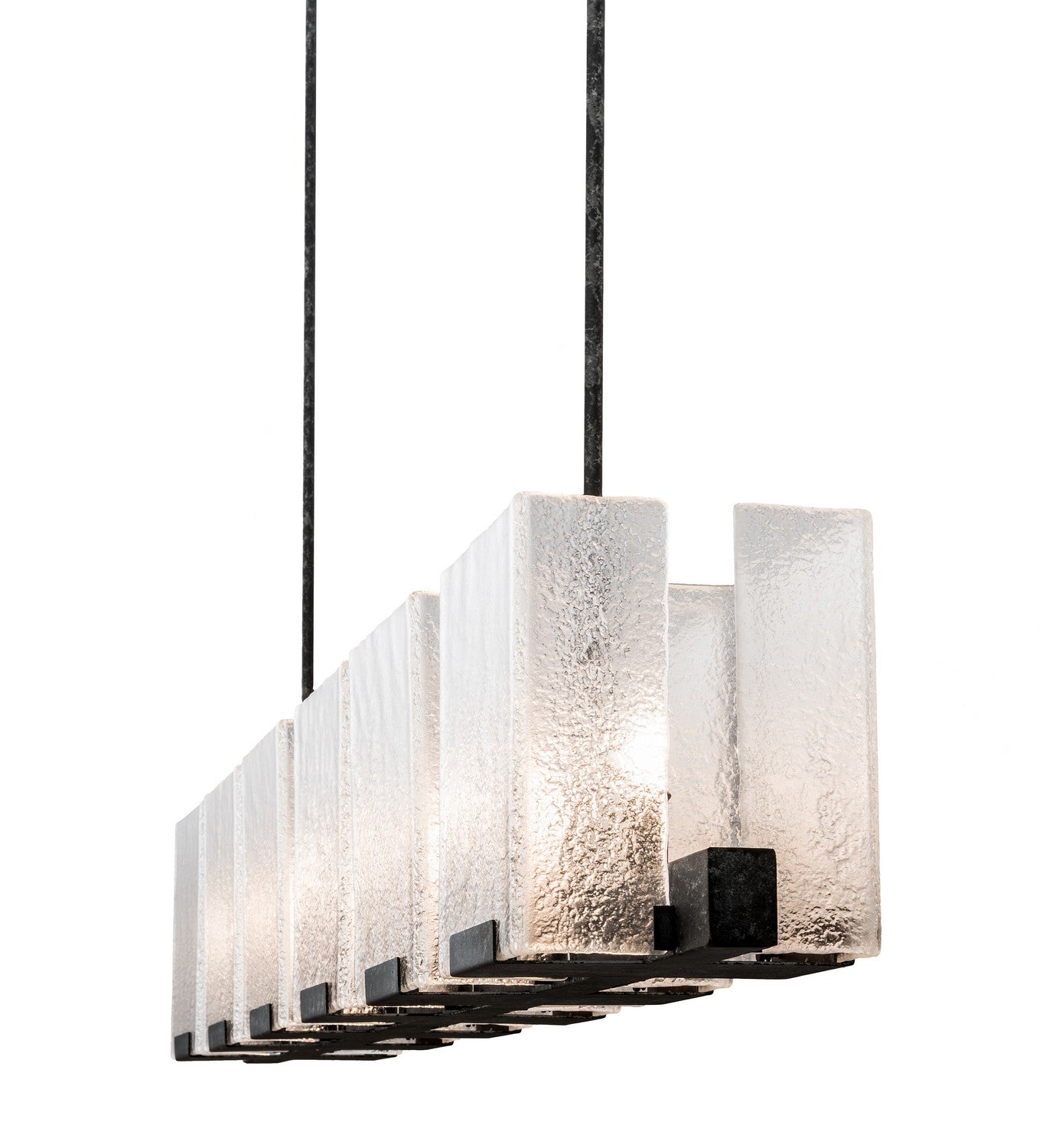 Meyda Tiffany - 190616 - Six Light Chandelier - Ice Cube - Smoke