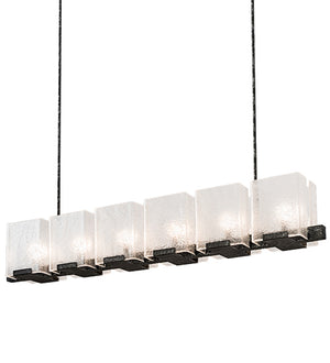 Meyda Tiffany - 190616 - Six Light Chandelier - Ice Cube - Smoke