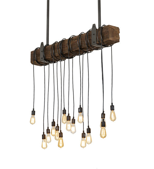 Meyda Tiffany - 198209 - 15 Light Pendant - Alva - Wrought Iron