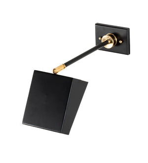 Meyda Tiffany - 201699 - LED Wall Sconce - Platz - Solar Black And Natural Brass