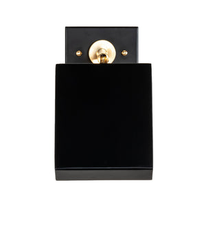 Meyda Tiffany - 201699 - LED Wall Sconce - Platz - Solar Black And Natural Brass