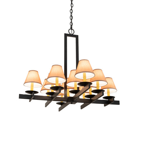 Meyda Tiffany - 202912 - 12 Light Chandelier - Dante - Blackwash