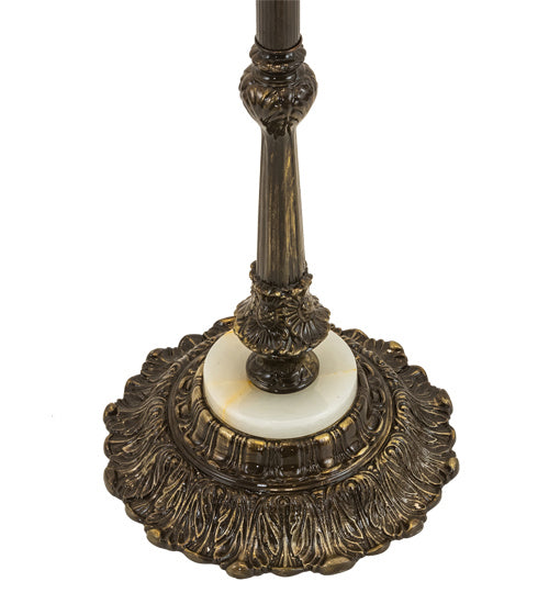 Meyda Tiffany - 210068 - Three Light Floor Base - Antique Brass Gloss - Antique Brass Gloss Powder Coat