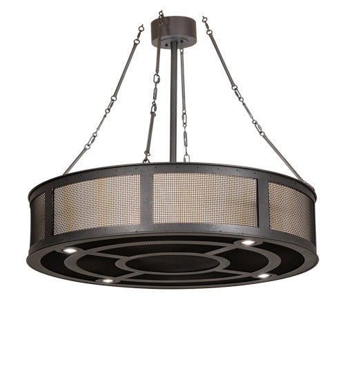 Meyda Tiffany - 212497 - 16 Light Pendant - Telluride Magic - Solar Black And Natural Iron