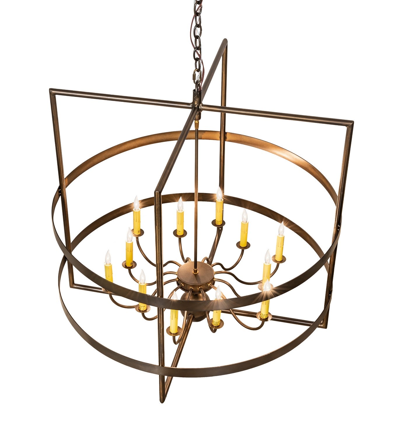 Meyda Tiffany - 213168 - 12 Light Chandelier - Aldari - Antique Copper