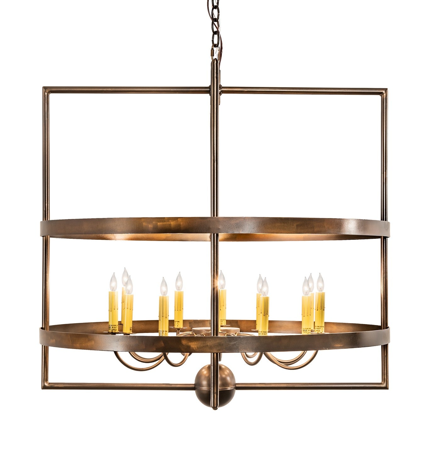 Meyda Tiffany - 213168 - 12 Light Chandelier - Aldari - Antique Copper