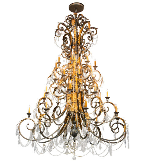 Meyda Tiffany - 213272 - 32 Light Chandelier - Serratina - French Bronze