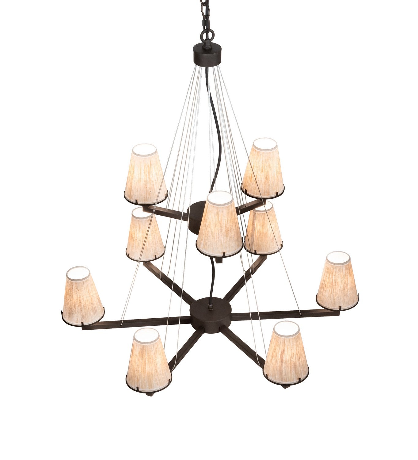 Meyda Tiffany - 214041 - Nine Light Chandelier - St. Lawrence - Oil Rubbed Bronze