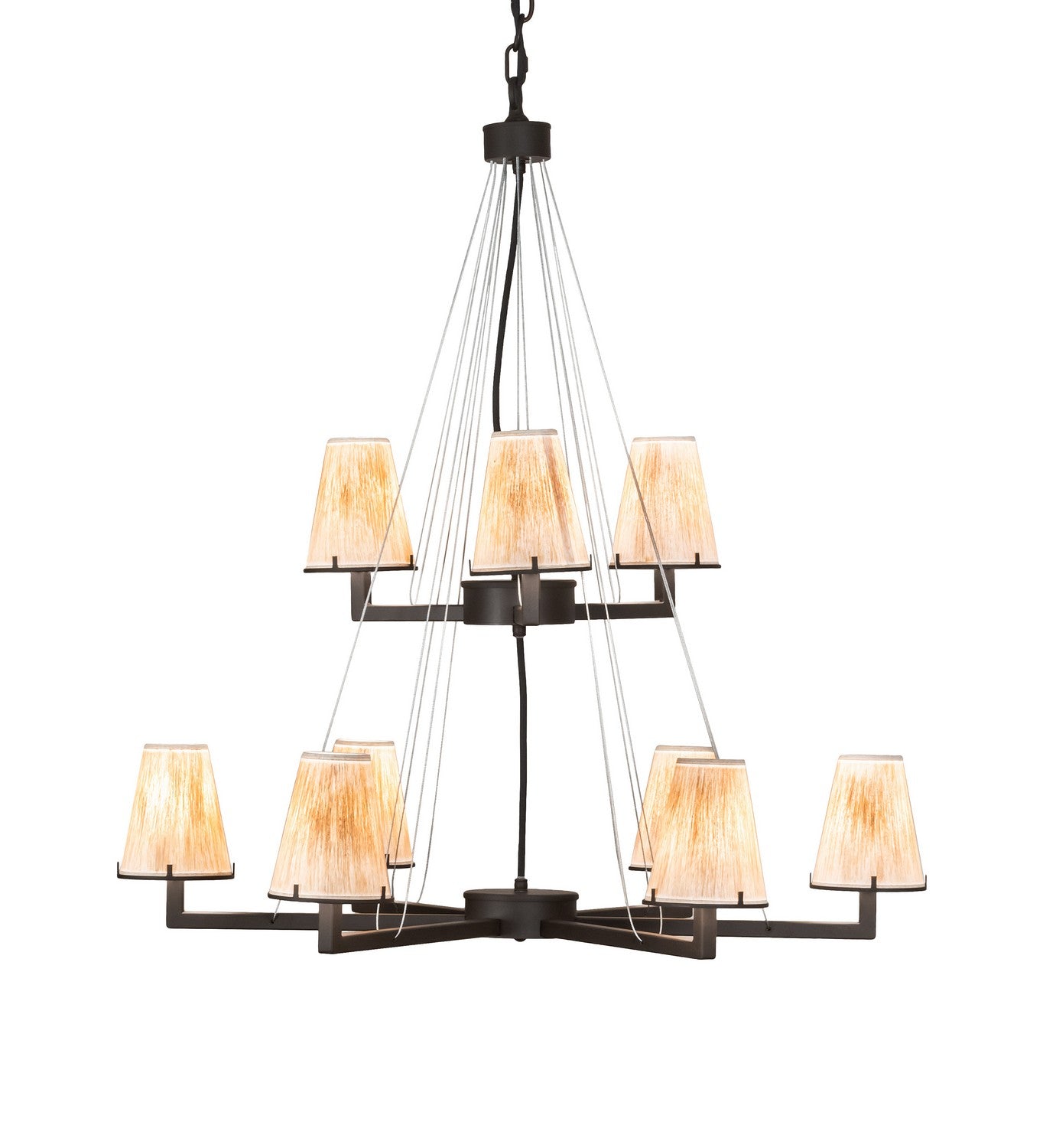 Meyda Tiffany - 214041 - Nine Light Chandelier - St. Lawrence - Oil Rubbed Bronze