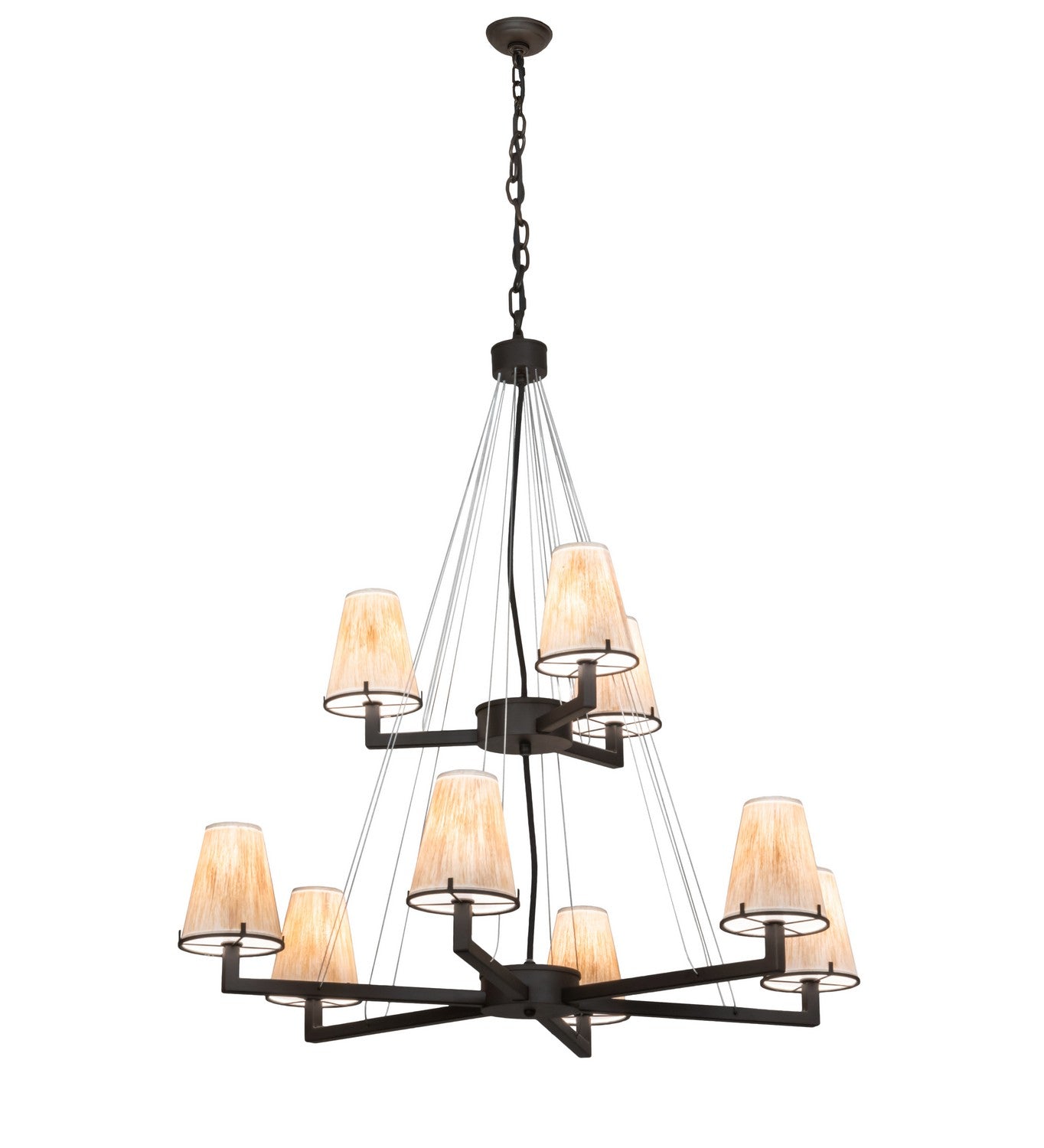 Meyda Tiffany - 214041 - Nine Light Chandelier - St. Lawrence - Oil Rubbed Bronze