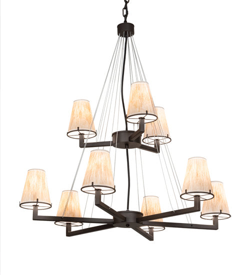 Meyda Tiffany - 214041 - Nine Light Chandelier - St. Lawrence - Oil Rubbed Bronze