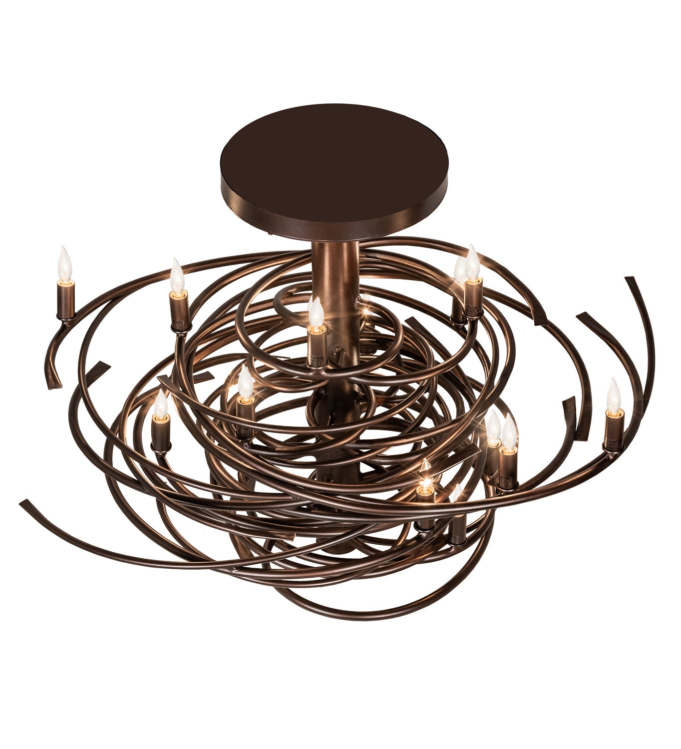 Meyda Tiffany - 214928 - 15 Light Chandelier - Cyclone - Mahogany Bronze