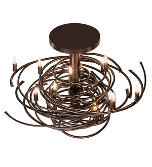 Meyda Tiffany - 214928 - 15 Light Chandelier - Cyclone - Mahogany Bronze