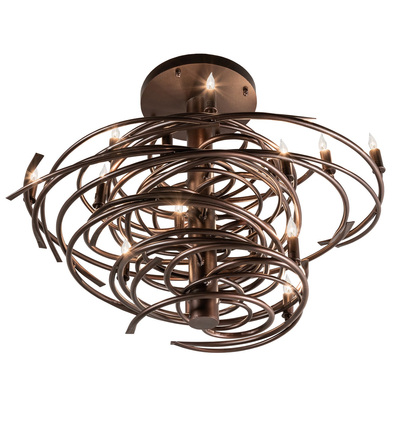 Meyda Tiffany - 214928 - 15 Light Chandelier - Cyclone - Mahogany Bronze