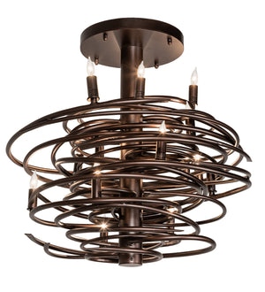 Meyda Tiffany - 214928 - 15 Light Chandelier - Cyclone - Mahogany Bronze