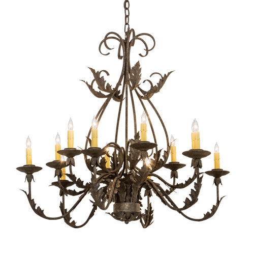 Meyda Tiffany - 215406 - 12 Light Chandelier - French Elegance - Antiquity