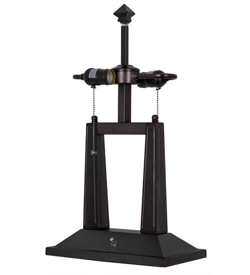 Meyda Tiffany - 21579 - Two Light Table Base Hardware - Hudson House - Mahogany Bronze