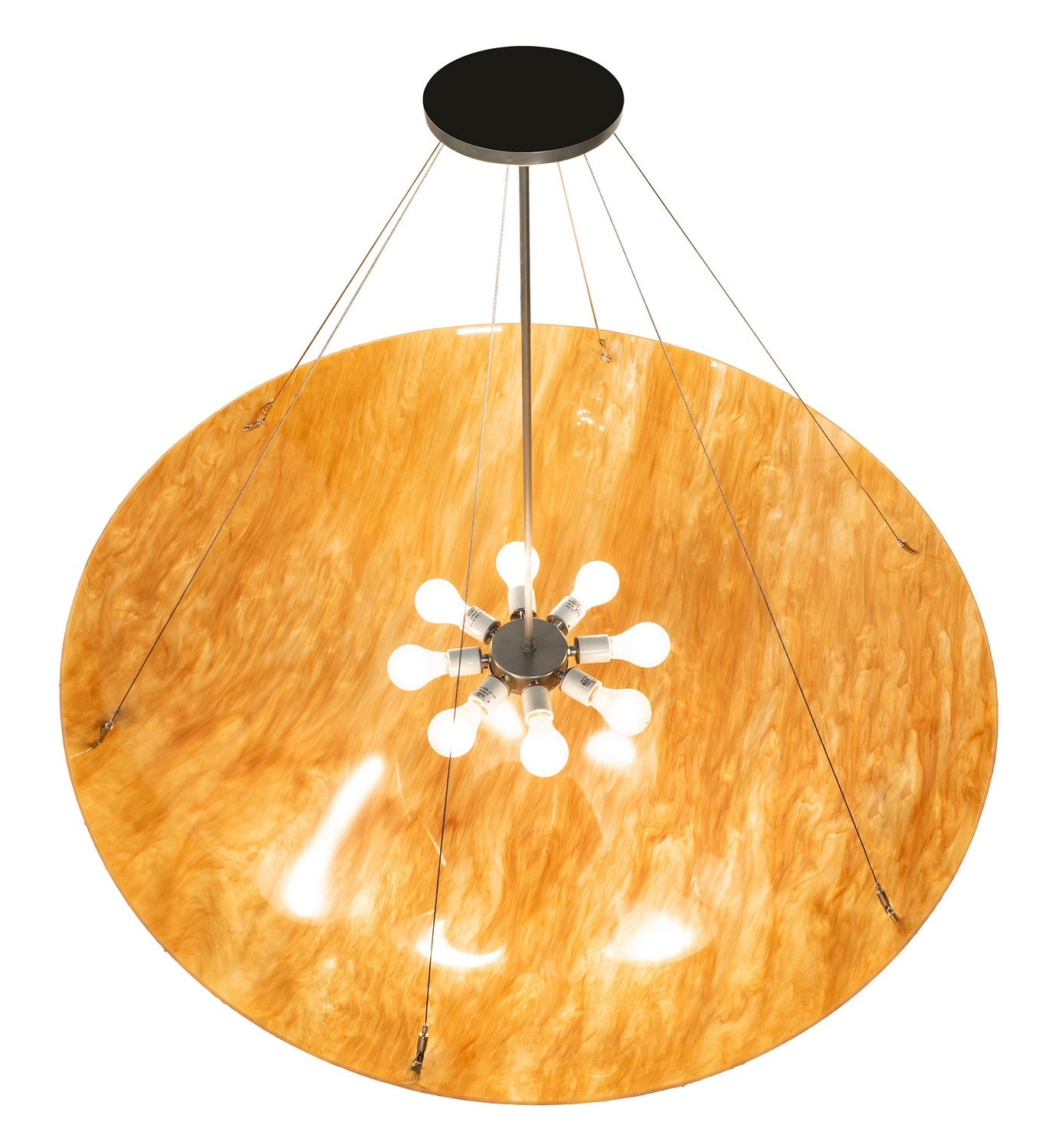 Meyda Tiffany - 216810 - Eight Light Pendant - Cypola - Brushed Nickel Powder Coat