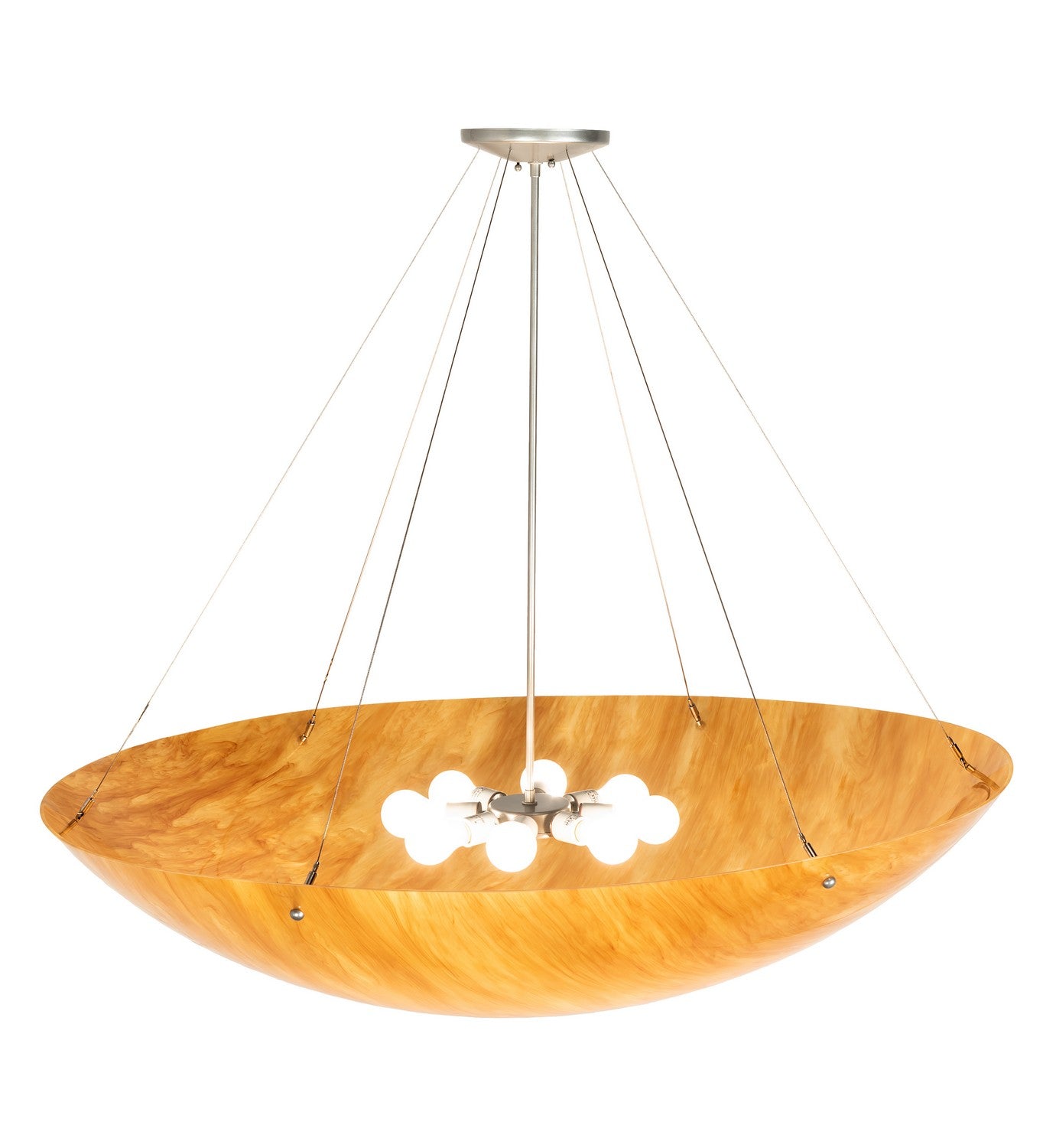 Meyda Tiffany - 216810 - Eight Light Pendant - Cypola - Brushed Nickel Powder Coat